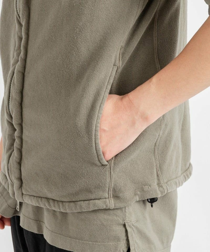 nonnative HIKER VEST COTTON SWEAT 2 セメント