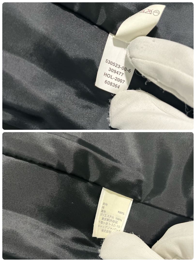 【美品】GAP オールドギャップ　ベロア　ベルベット テーラードジャケット 黒