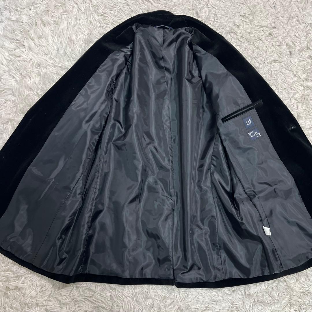 【美品】GAP オールドギャップ　ベロア　ベルベット テーラードジャケット 黒