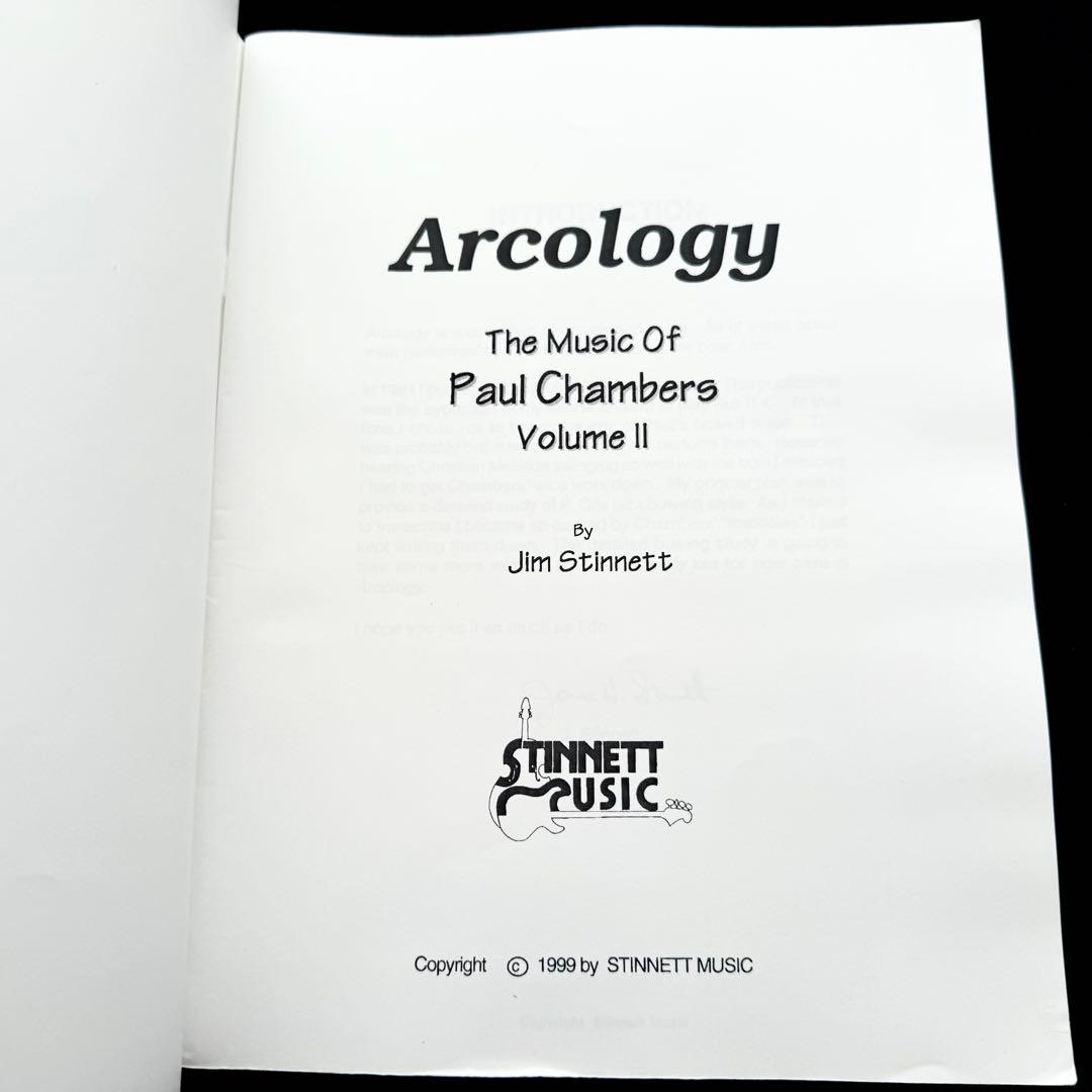 ポール・チェンバース ベーススコア Arcology Paul Chambers