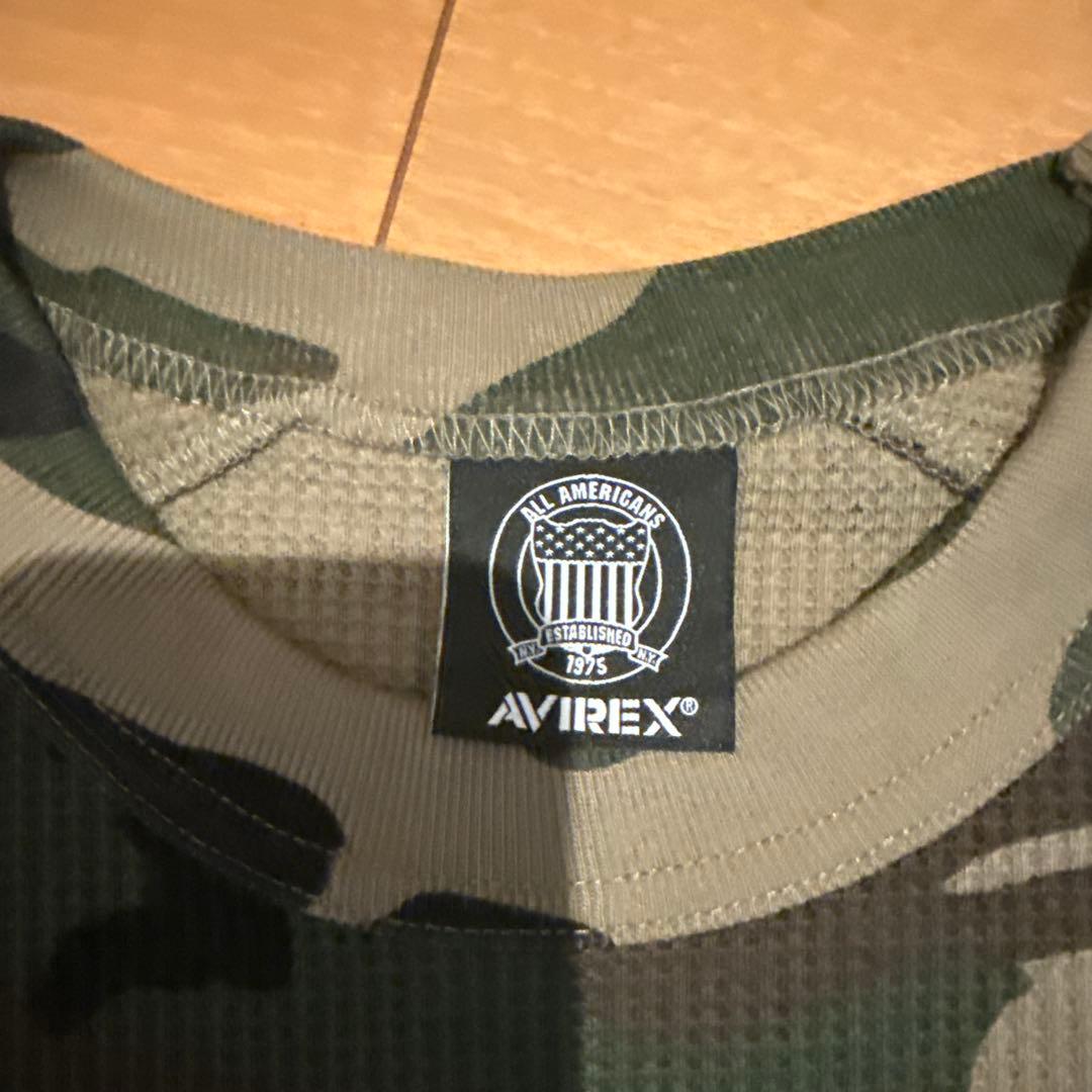 AVIREX 迷彩柄 長袖サーマル