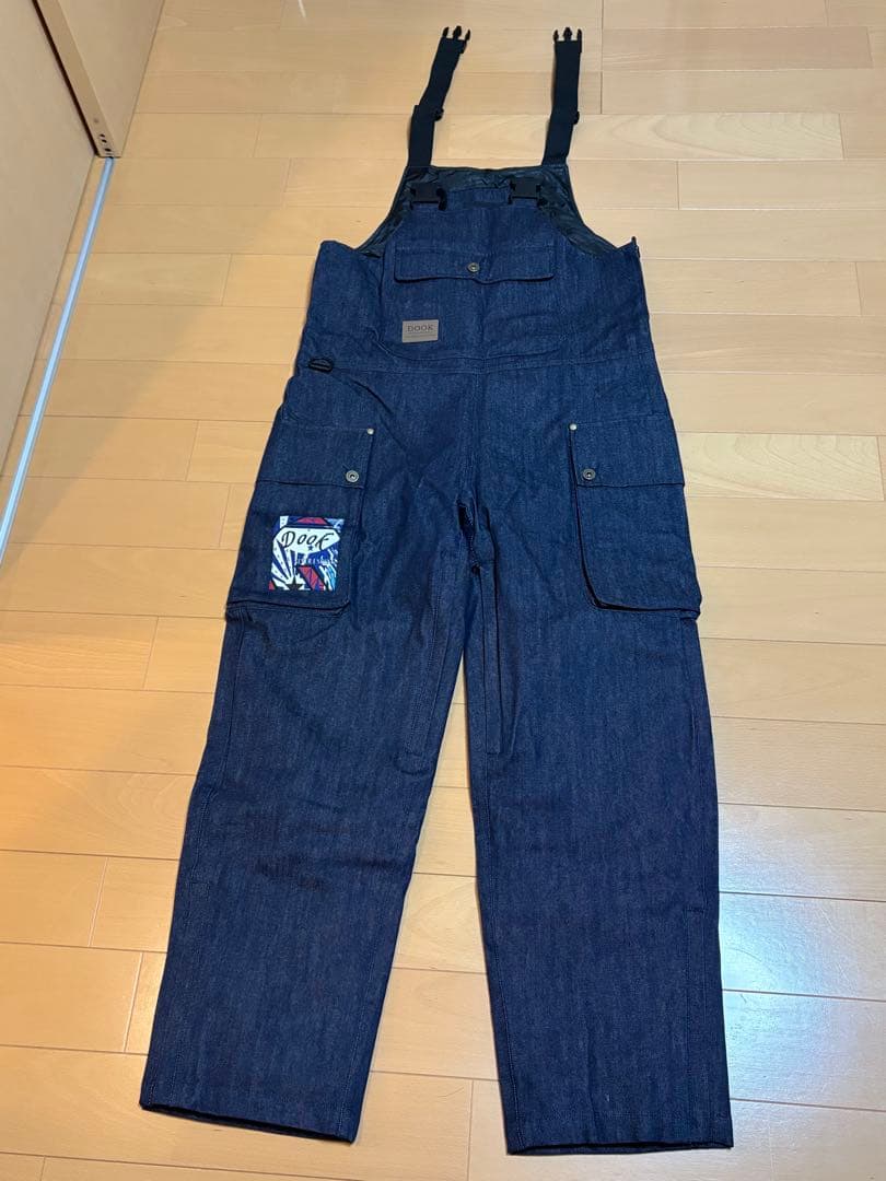 スノボウェア　オーバーオール　DOOK ダークブルー