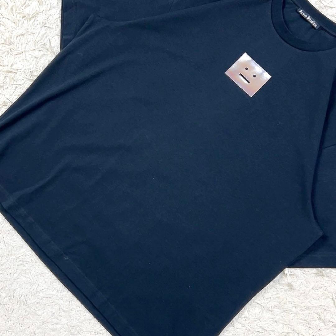 【極美品】アクネストゥディオス 半袖 フェイス Tシャツ XL ブラック 黒