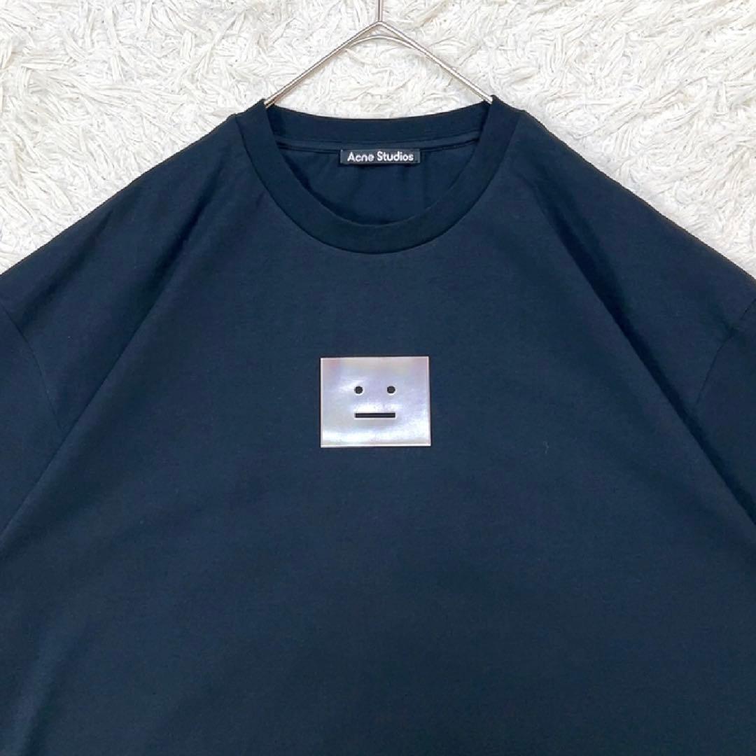 【極美品】アクネストゥディオス 半袖 フェイス Tシャツ XL ブラック 黒