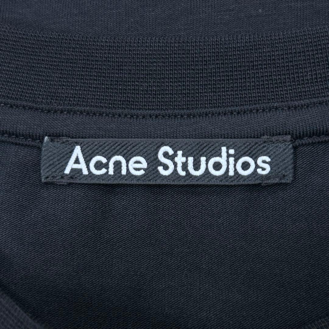 【極美品】アクネストゥディオス 半袖 フェイス Tシャツ XL ブラック 黒