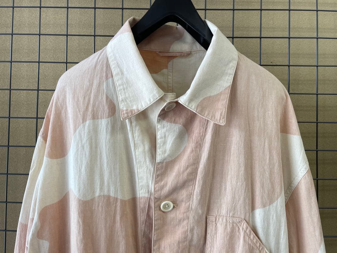 blurhmsブラームスCottonLinen Work Jacket Camo