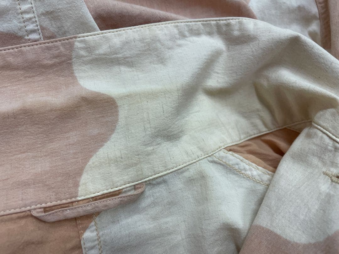 blurhmsブラームスCottonLinen Work Jacket Camo