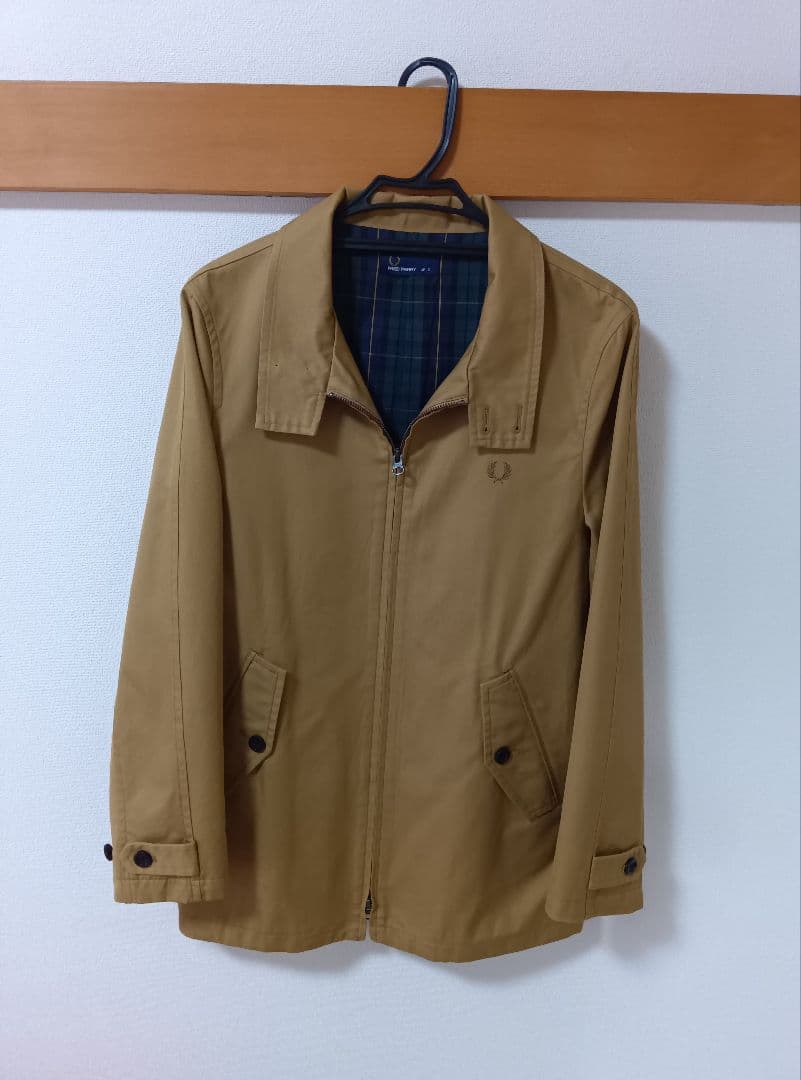 【美品】フレッドペリー　ハリントン　スイングトップ　ベージュ　S(М)　ラコステ