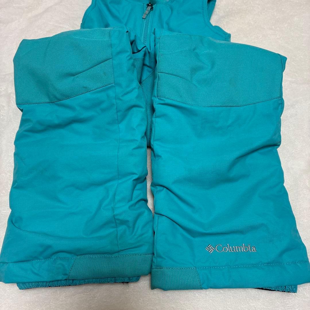 美品 コロンビア キッズ110 スノーウェア 上下セット 雪遊びスキースノボー