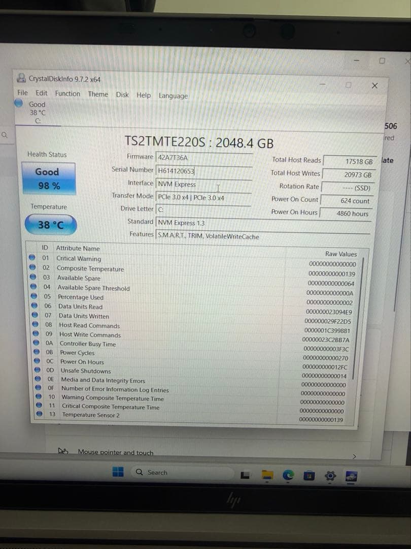 ユ*）様 Transcend 2TB M.2 SSD