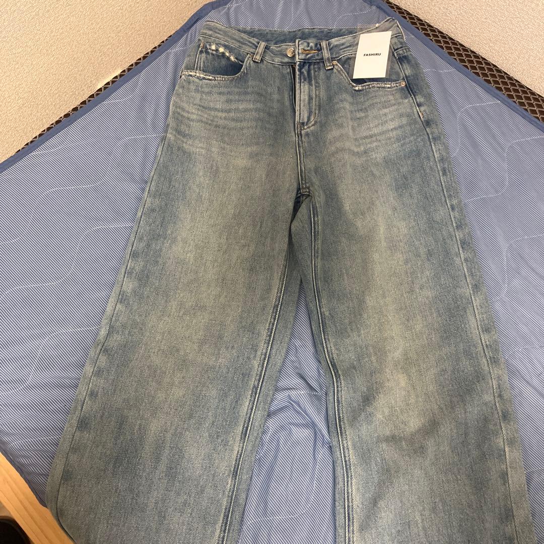 FASHIRUストレートデニムパンツ新品タグ付