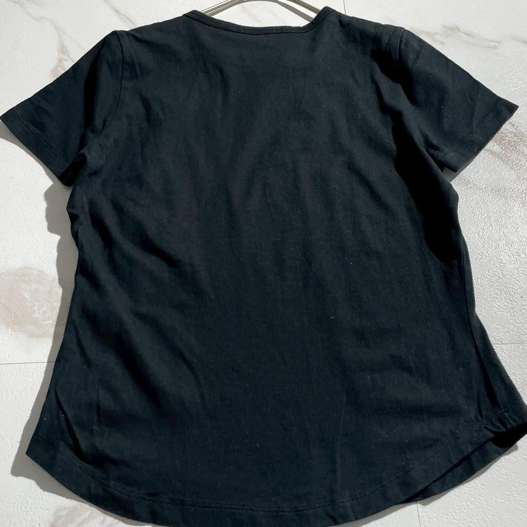 ヴィヴィアンウエストウッド　ミニ　Tシャツ　オーブ刺繍　タイトフィット　 黒