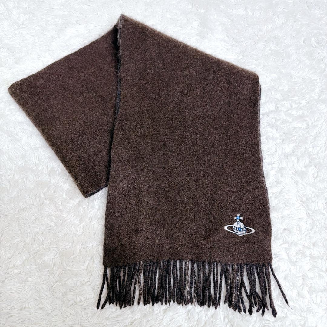 Vivienne Westwood マフラー リバーシブル オーブ カシミヤ