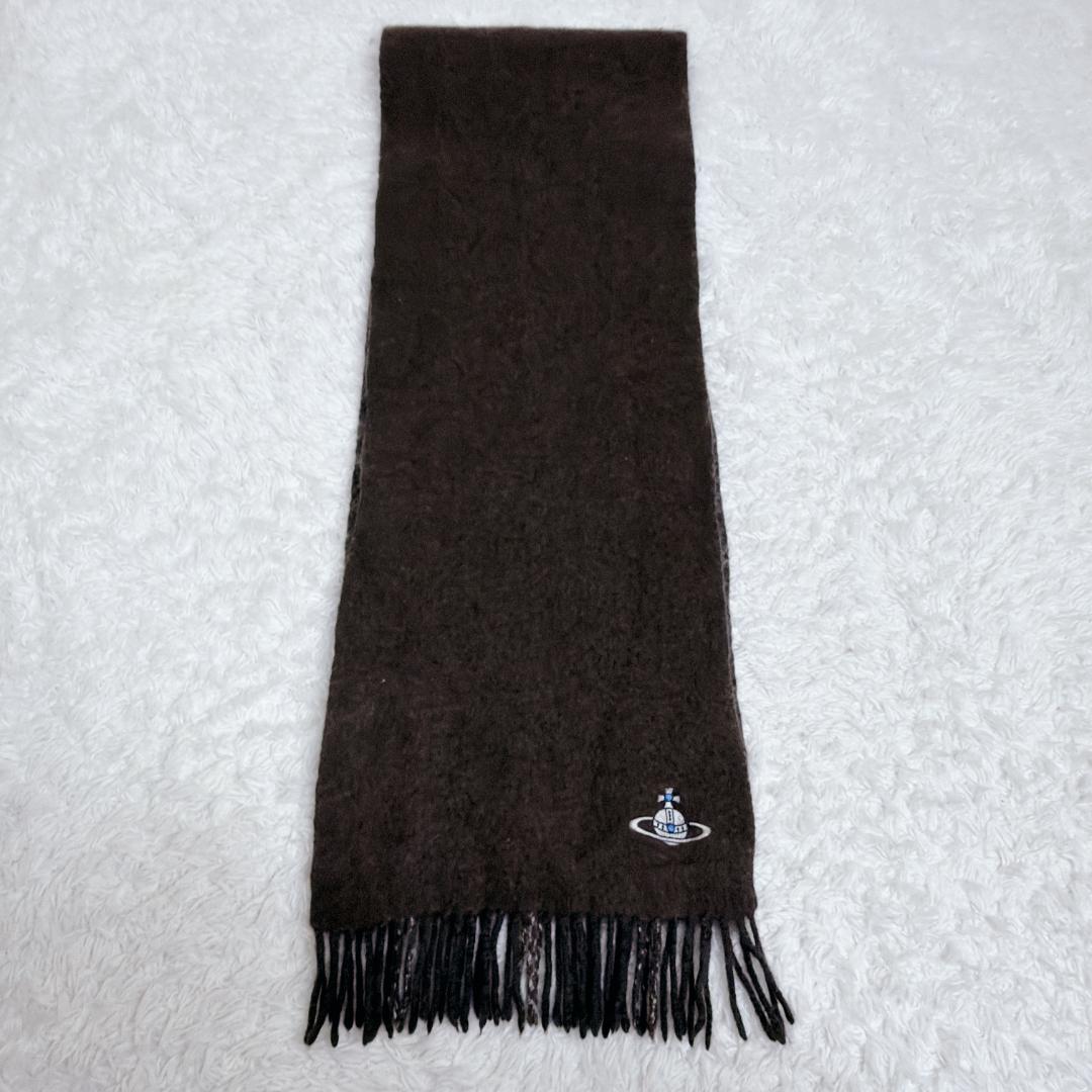 Vivienne Westwood マフラー リバーシブル オーブ カシミヤ