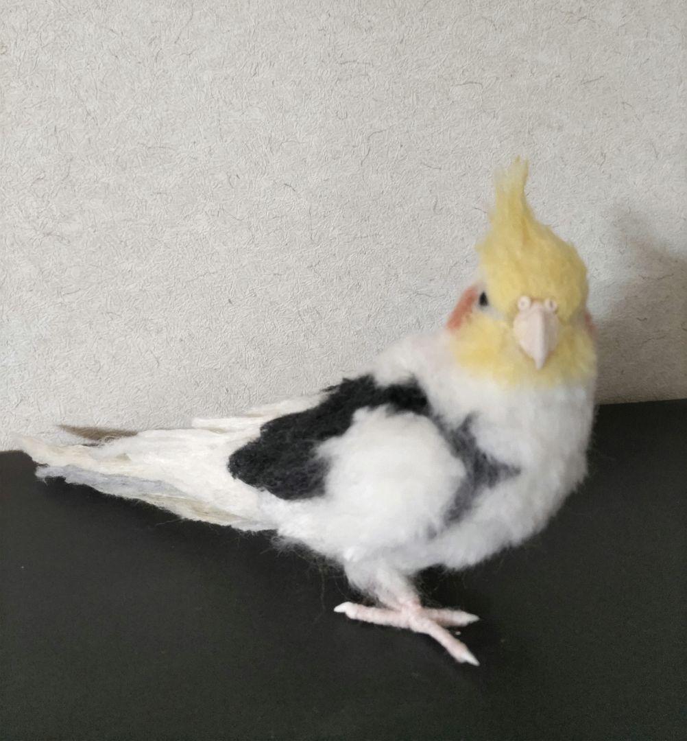羊毛フェルト オカメインコ パイド