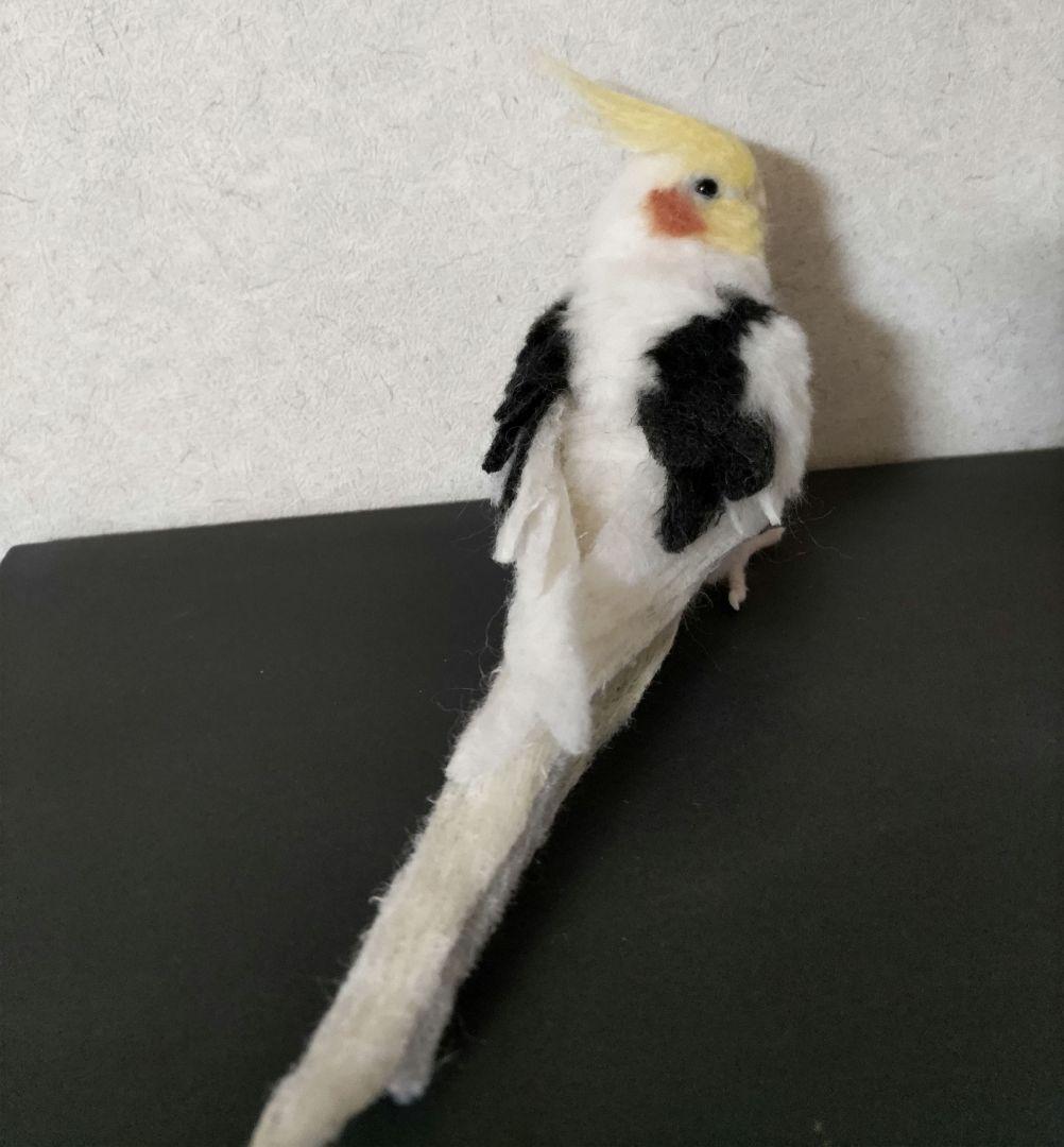 羊毛フェルト オカメインコ パイド