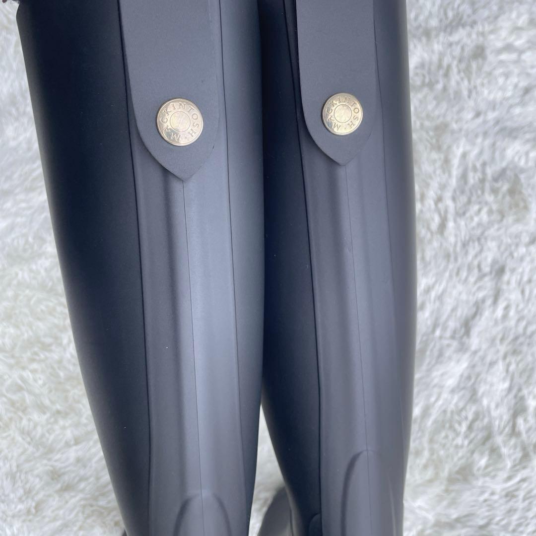 美品✨MACKINTOSH レインブーツ ブラック 長靴 ロングブーツ