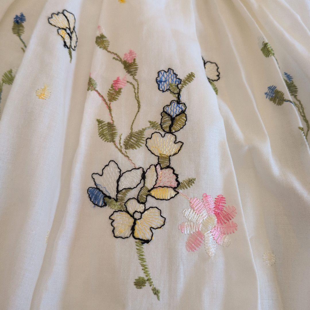 イタリア製★blugirl　ワンピース　花柄刺繍　コットン IT38