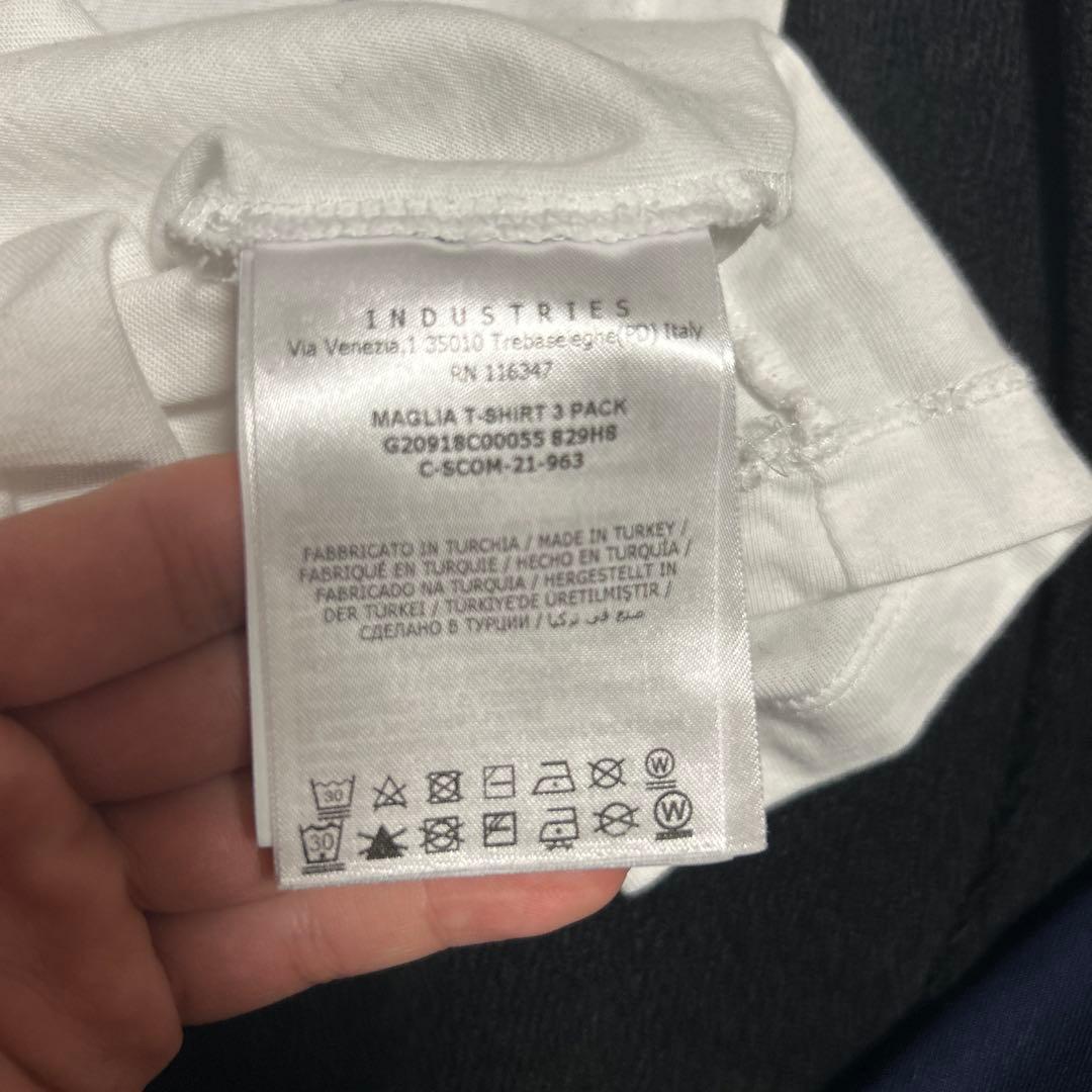Moncler ホワイトロゴtシャツ