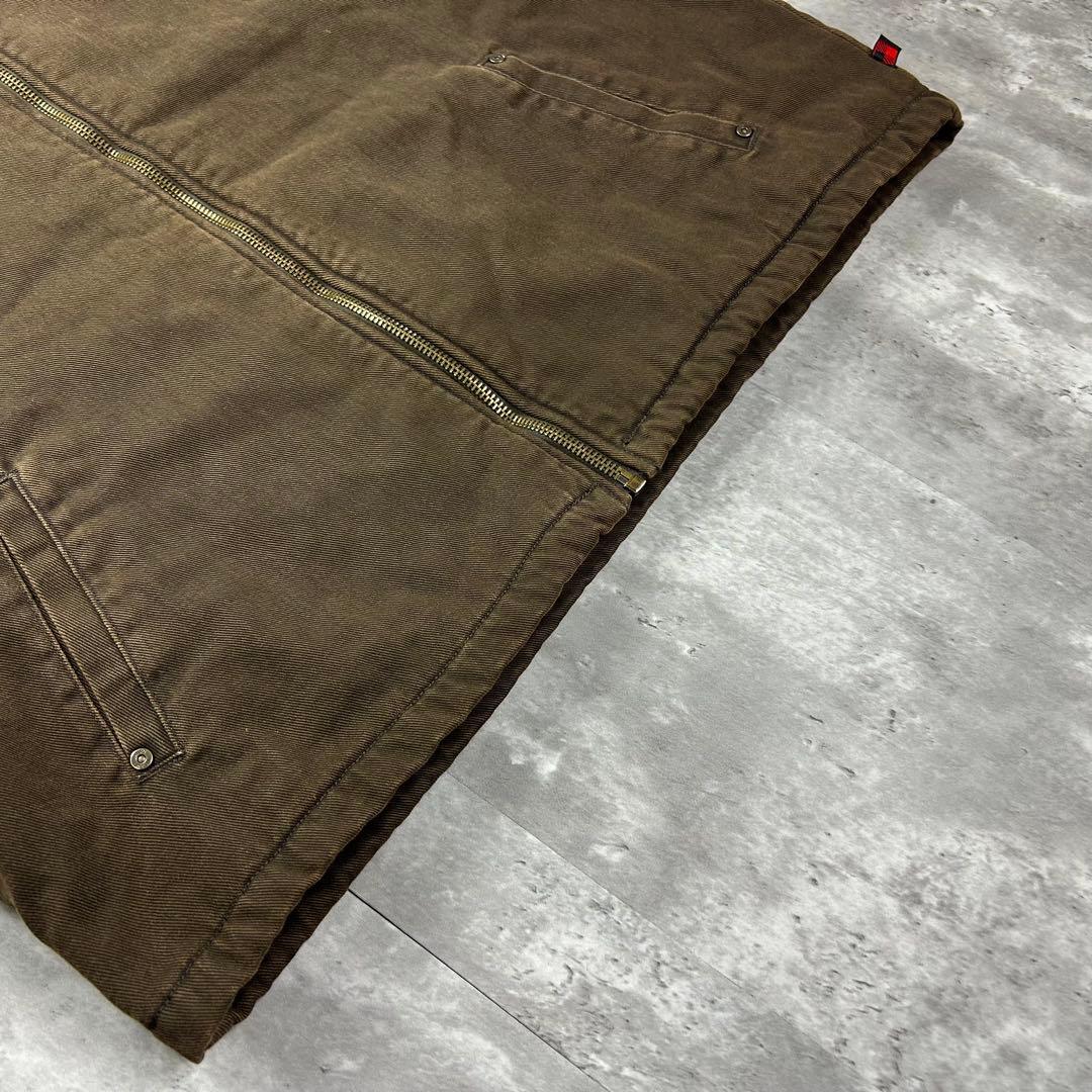 ウールリッチ ロゴタグ 内ボア ダックベスト ブラウン 2XL 6314