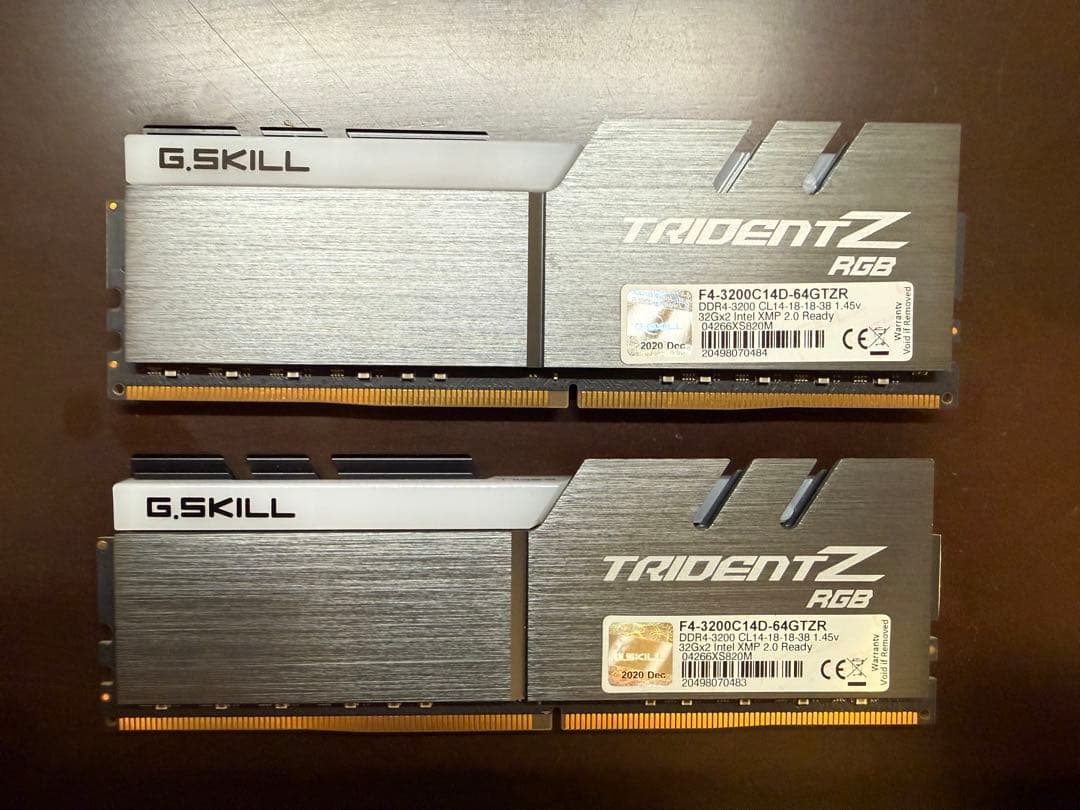 G.Skill TRIDENT Z RGB DDR4 32GB×２枚