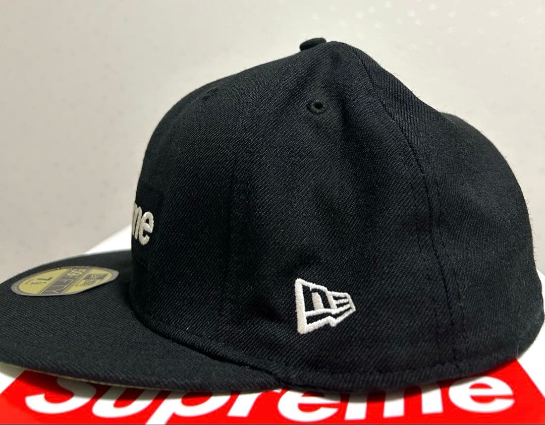 24H以内発送 完売品 激レア 黒 7 1/2 Box Logo New Era