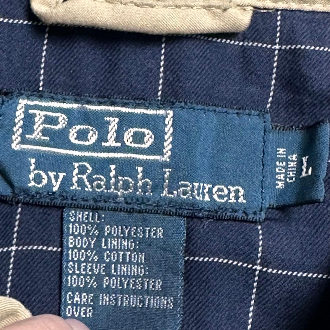 極美品!!ラルフローレン スウィングトップ ポニー刺繍 チェック ベージュ L