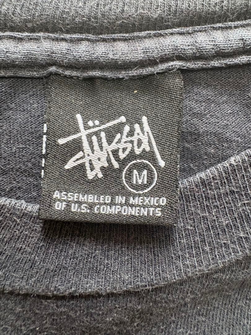 Stussy OLD SKOOL Tシャツ M black pink 古着