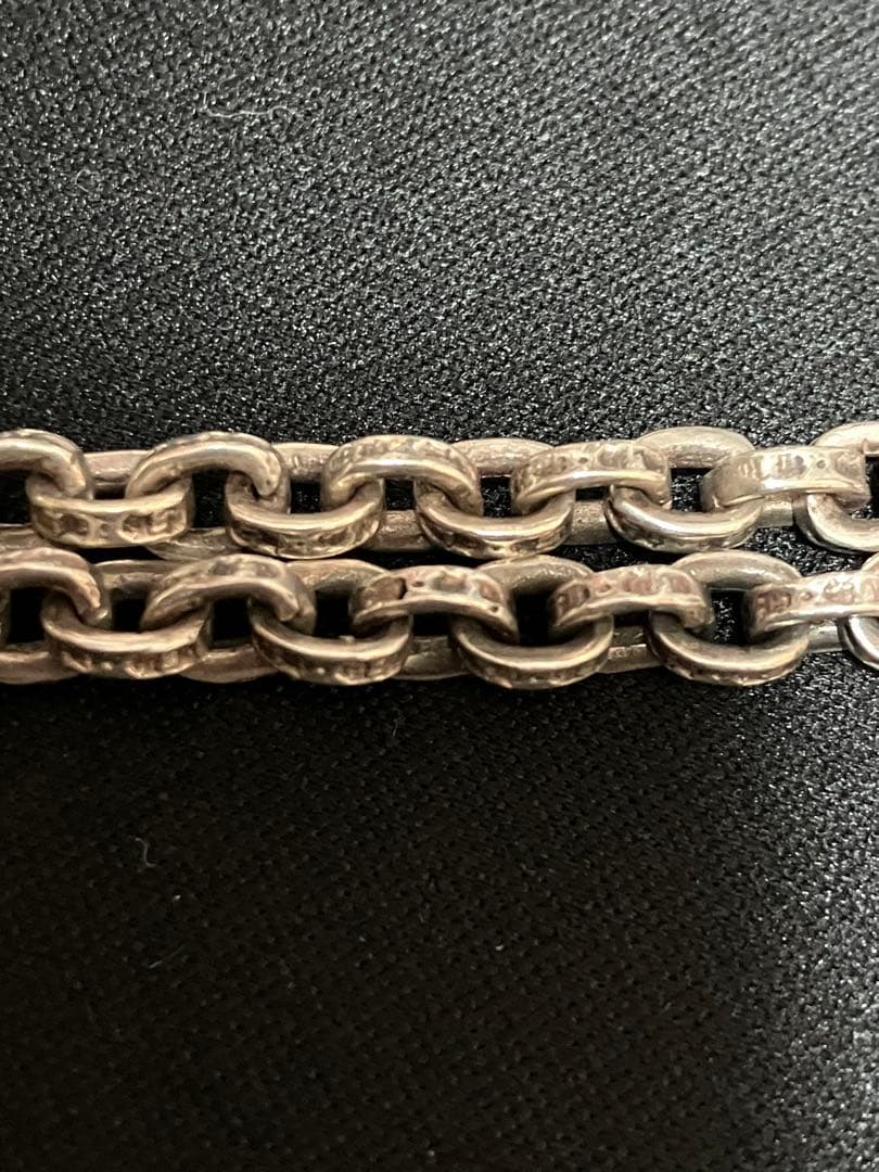 け*た様 【修理品】クロムハーツ ペーパーチェーン シルバー925 14K