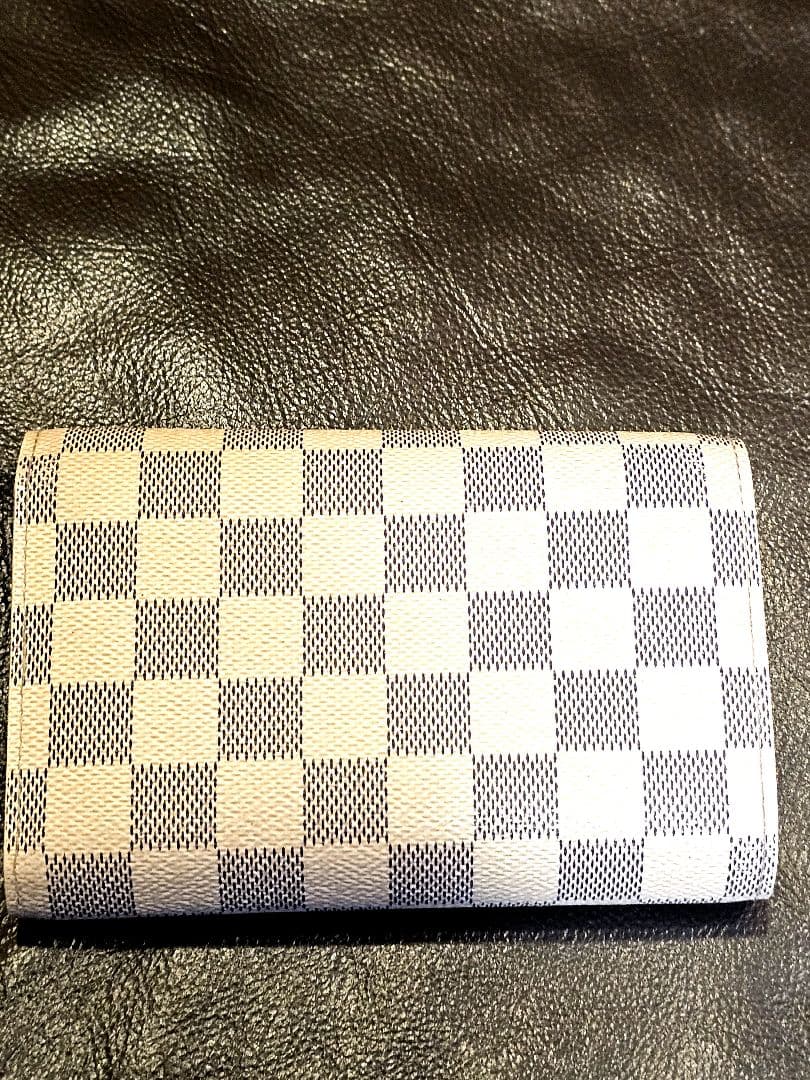 【LOUIS VUITTON 】ダミエ アズール アレクサンドラ 三つ折り財布