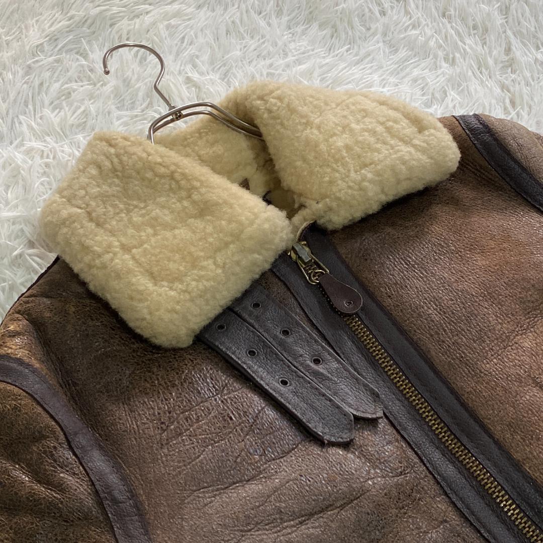 激レア✨SCHOTT/ショット【L】B-3ムートンフライトジャケットです