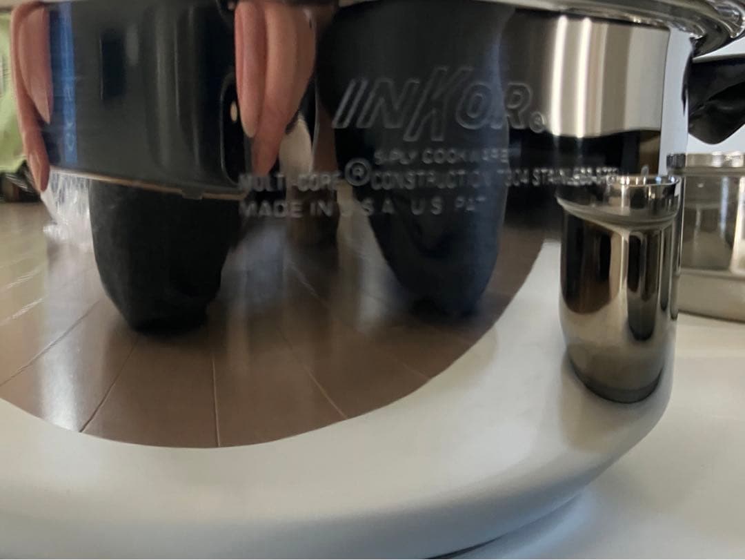 【極美品】インコア　IH対応　片手鍋 3コート、小フライパン、スチーマー