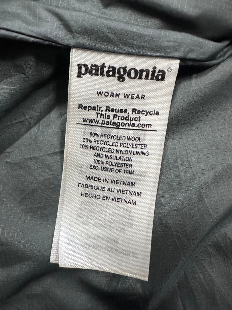 Patagonia ウールベスト M グレー STY27440