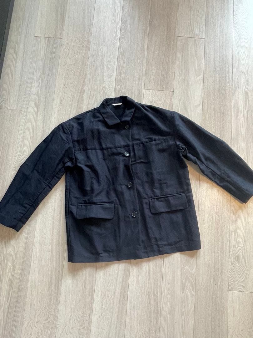 【美品】clane dad mesh jacket ネイビー 1