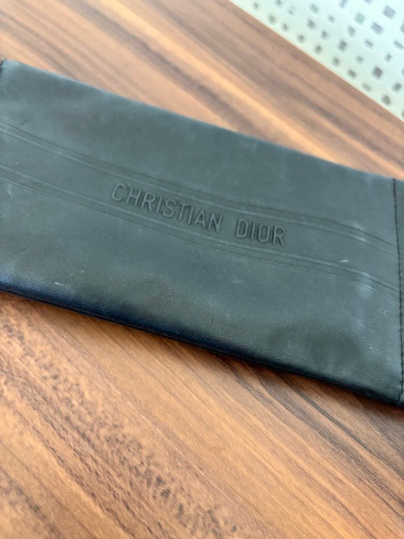 CHRISTIAN DIOR ネイビー サングラス ケース付き