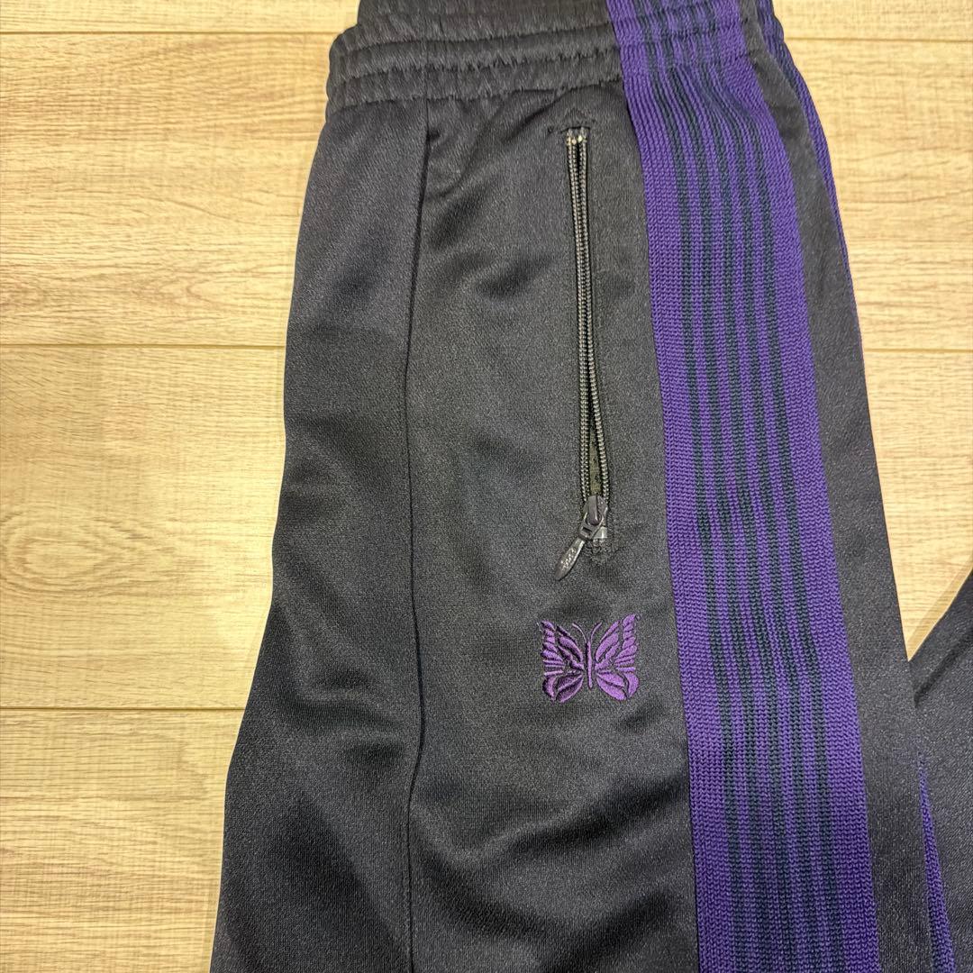 Needles トラックパンツ ブラック パープル track pants