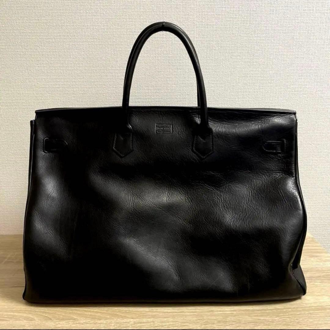 ポーター ネクサスセブン JANE LEATHER BAG バーキン 黒