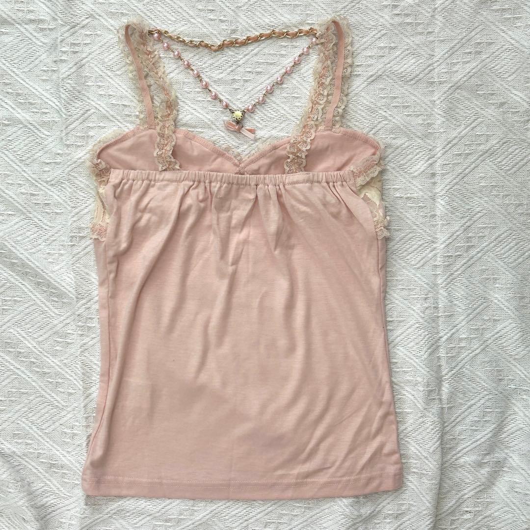 【LIZLISA】未使用品 レースキャミソールネックレス付き 夏