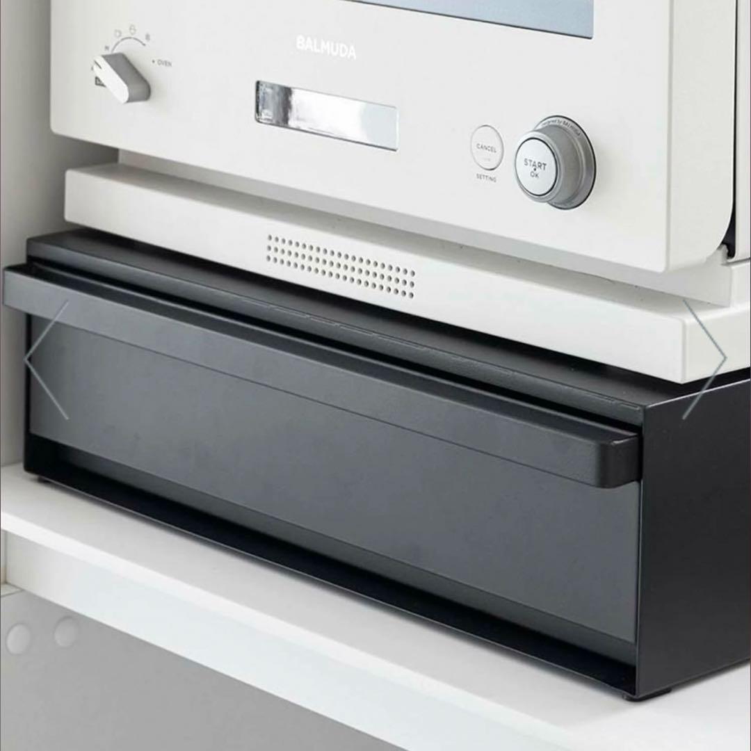 新品未使用 tower タワー スライド式ブラック収納