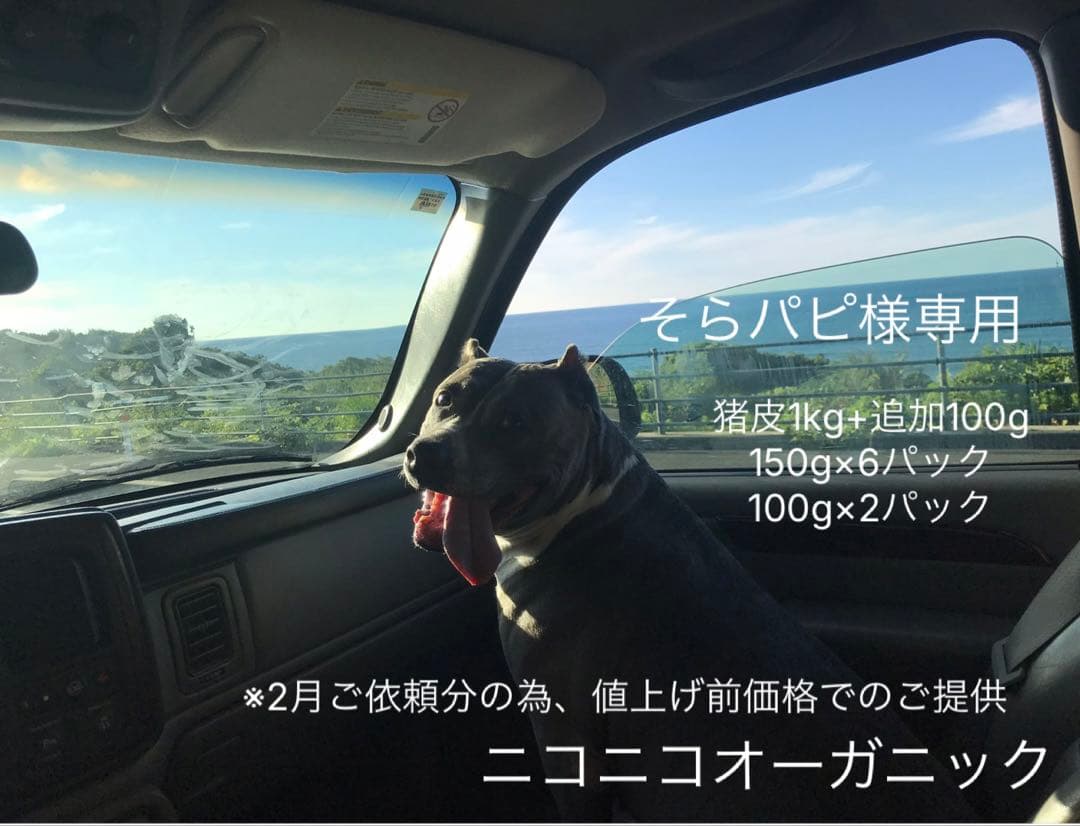 そらパピ 猪皮 1kg+追加100g