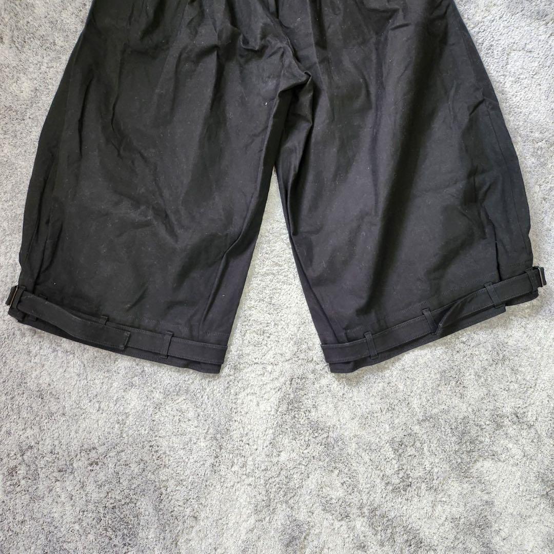 【Yohji Yamamoto ヨウジヤマモト】ワイドタックパンツ　サイズ1　綿