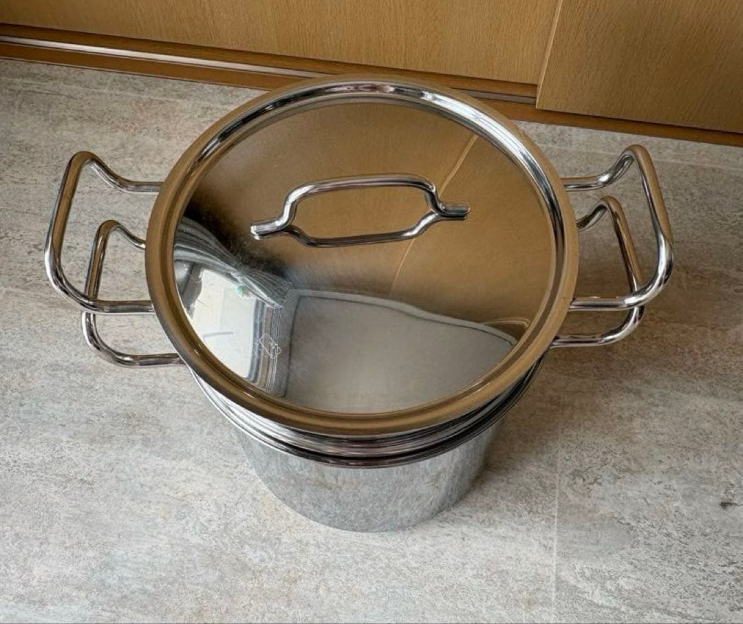 ジオプロダクト miyaco ALCOR7 パスタ鍋21cm 6.8L 美品