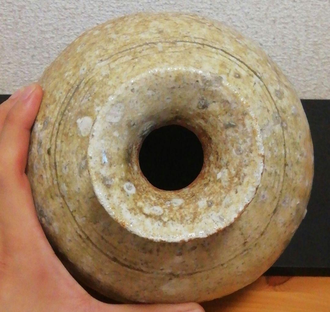 谷清右衛門作　信楽焼　花入　共箱　花瓶