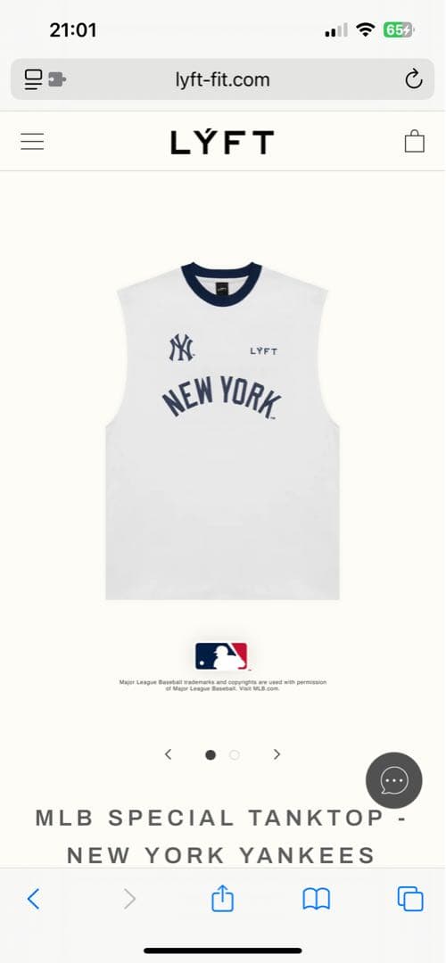 トップス LYFT MLB SPECIAL TANKTOP