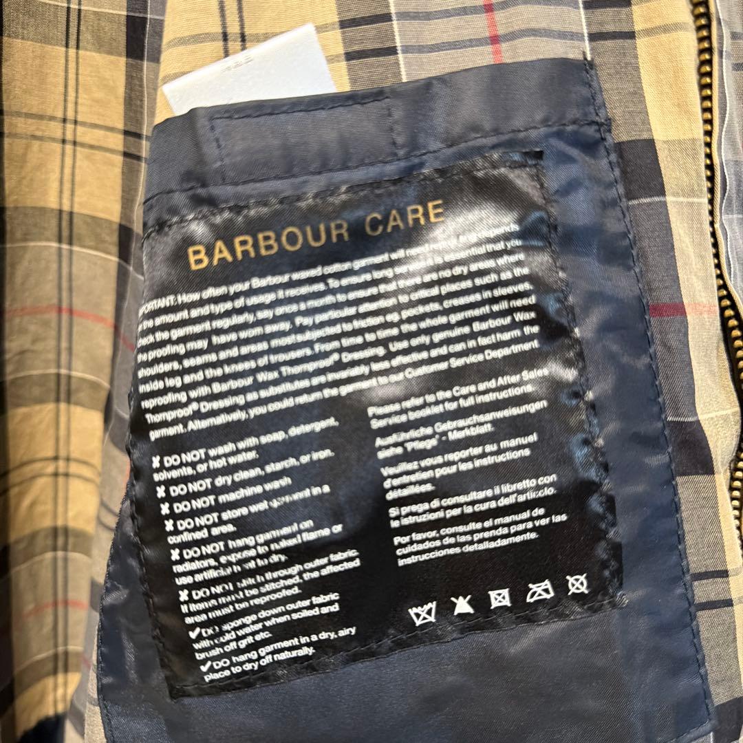 レ*バ様 美品　バブアー barbour ビデイル　SL 36 ネイビー　3ワラ