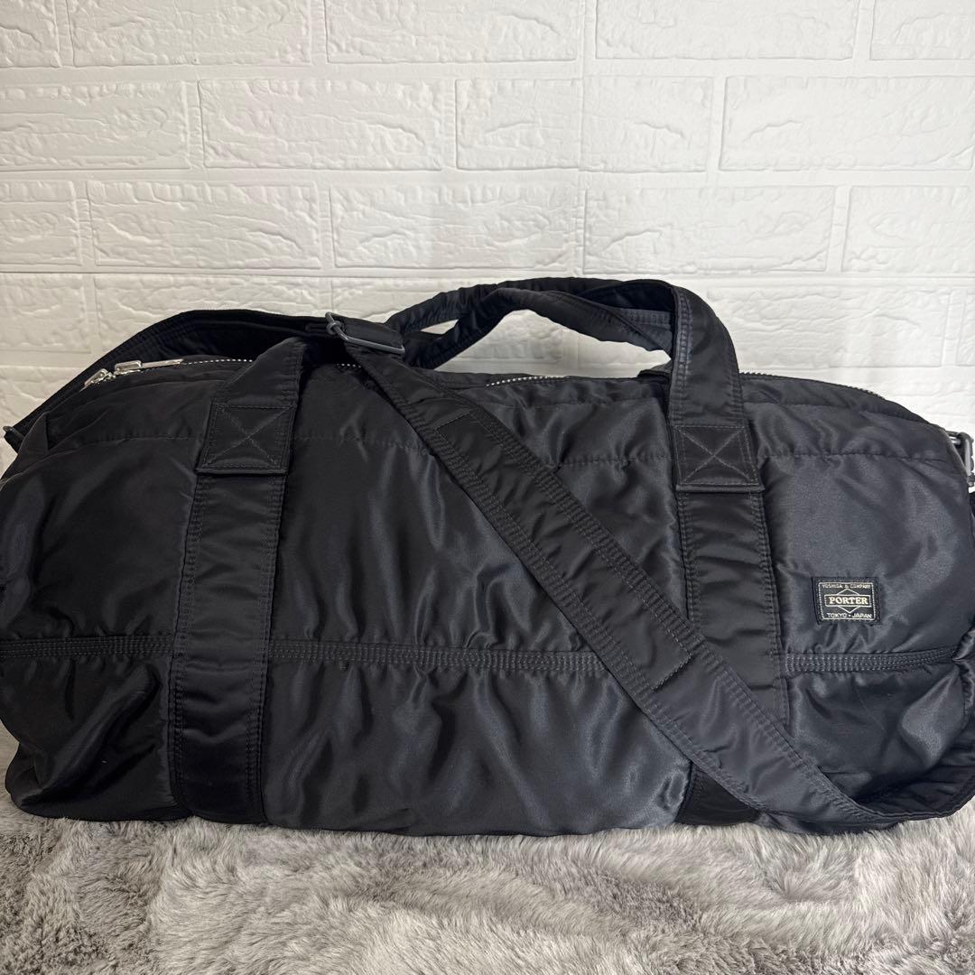 【美品】PORTER タンカー2WAY ボストンバッグ ドラム　L