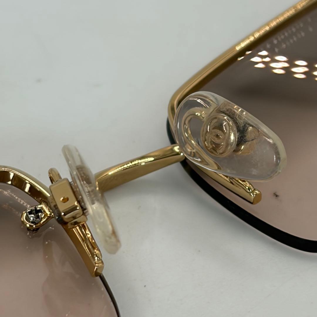 CHANEL★ハーフリムサングラス・メガネ4093-B C.125/8Z