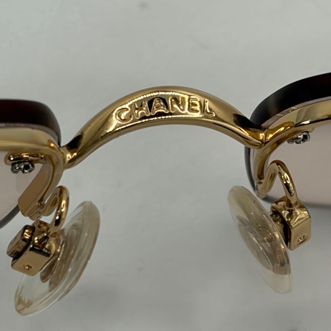 CHANEL★ハーフリムサングラス・メガネ4093-B C.125/8Z