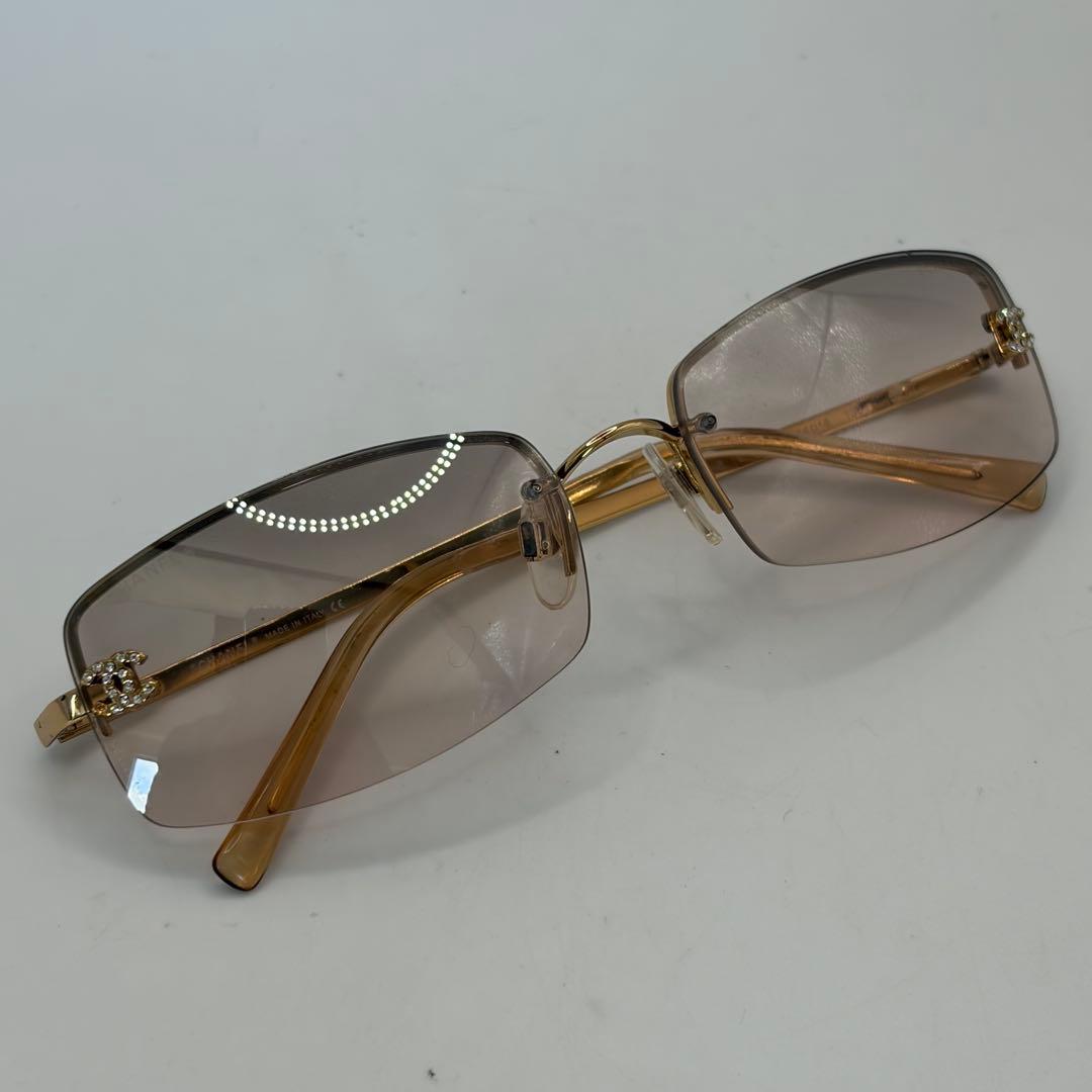 CHANEL★ハーフリムサングラス・メガネ4093-B C.125/8Z