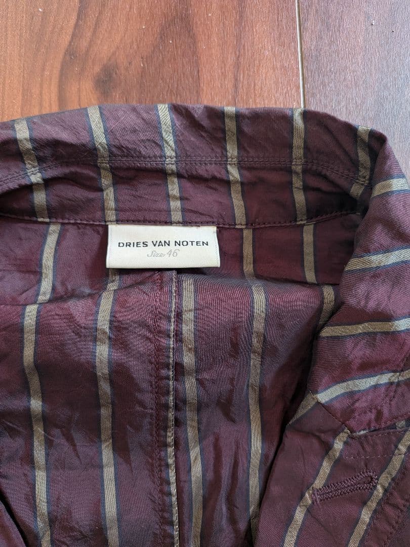 DRIES VAN NOTEN 2010年頃 薄手ジャケット 46 袖ボタン欠落